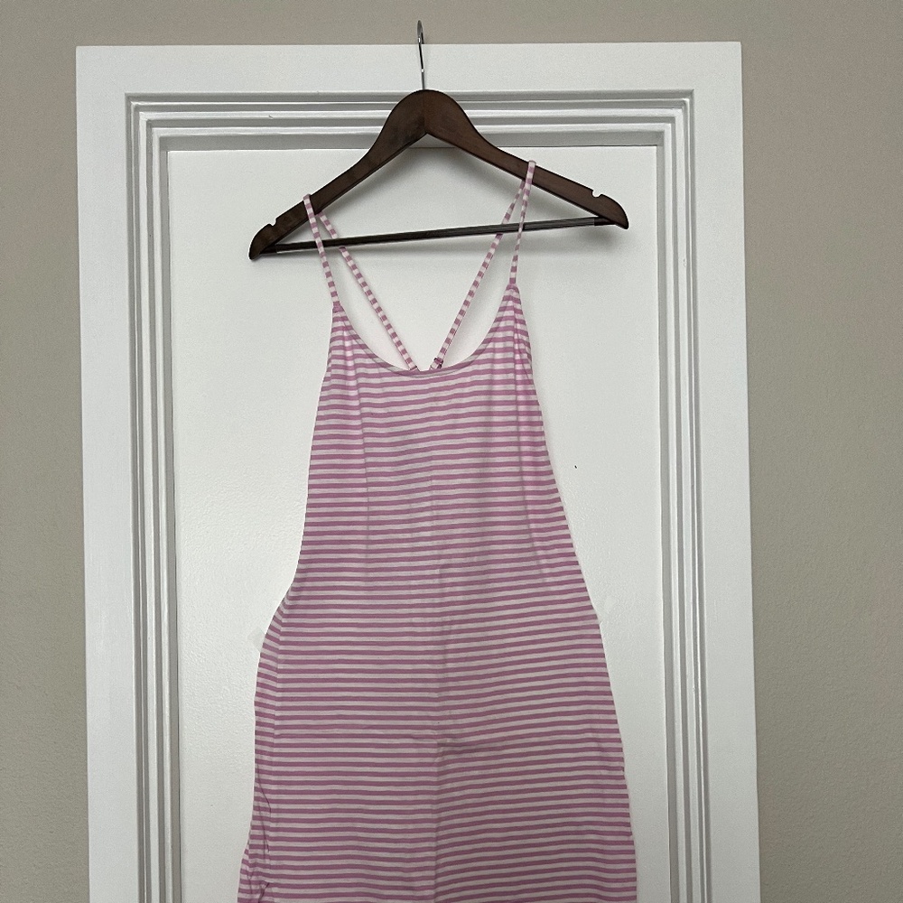 J.Crew Pink and White Stripe Sundress, Size Small.